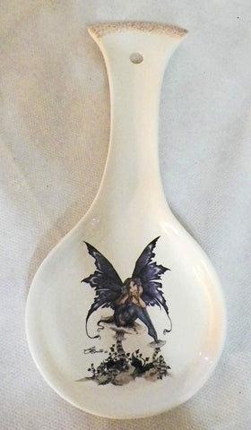 Amy Brown Fairy Collectible Kitchen Utensil Spoon Rest Holder Wall Decor