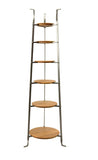 Buy now enclume cws6 w boards 6 tier gourmet cookware stand with alder shelves hammered steel