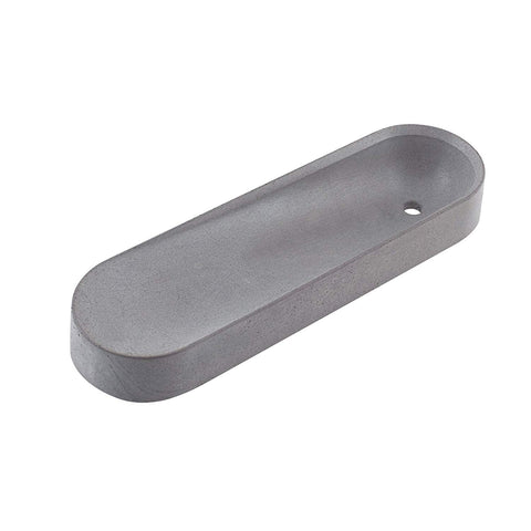 Maykke Atticus Toothpaste Holder | Grey Brush Holder for Bathroom & Kitchen | Serving Spoon & Utensil Rest for Countertop, Dining Table | Concrete Grey, YOA1130301