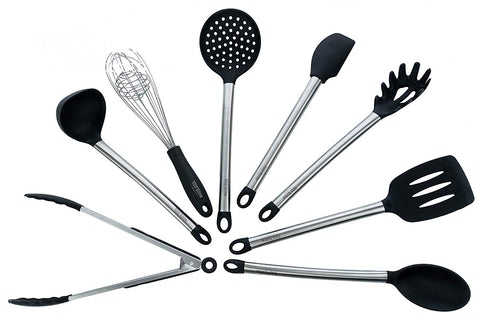 Kitchen Utensil Set - 8-Piece Utensil Set - Silicone Kitchen Utensils – Kitchen Utensils Stainless Steel - By Too Elite Products
